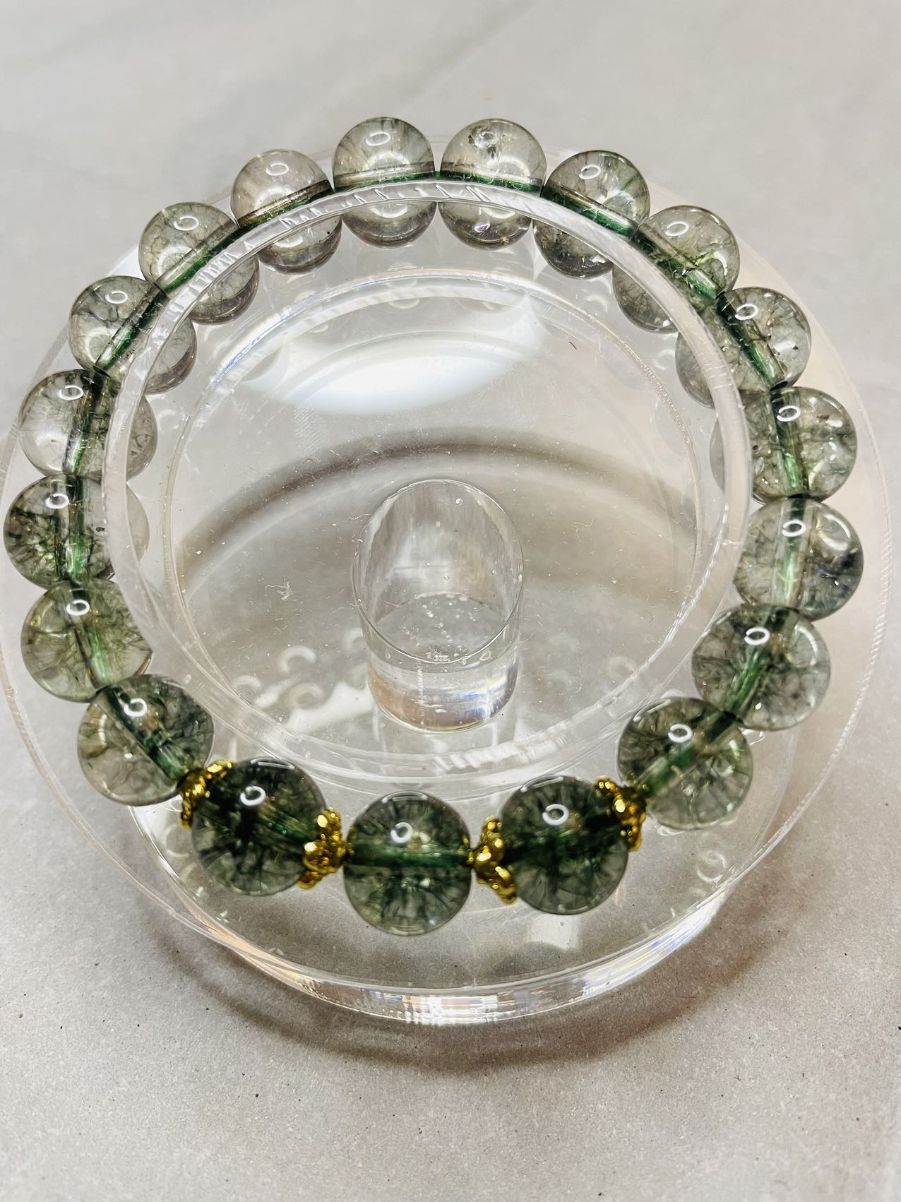 Lucky Green Phantom Quartz Bracelet Empower Spiritual Positive Energy Healing Best Gift Ever.