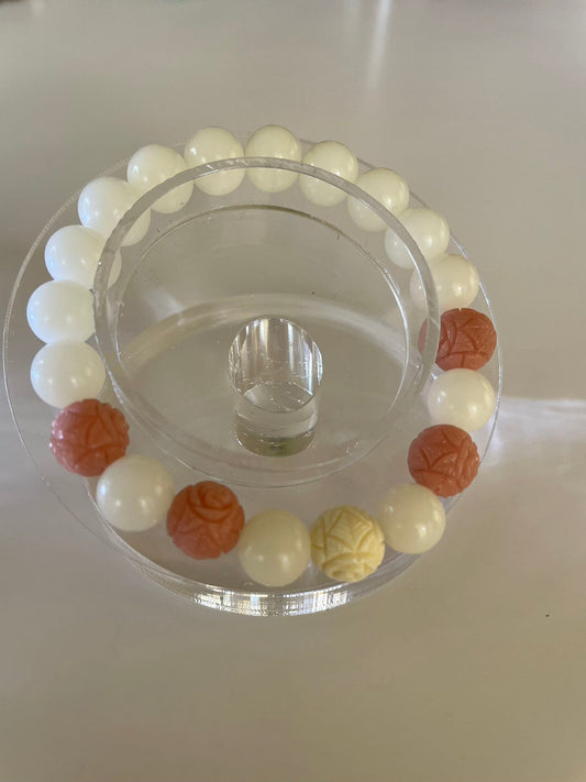 Lucky White Bodhi Seed Bracelet Empower Spiritual Positive Energy Healing Best Gift