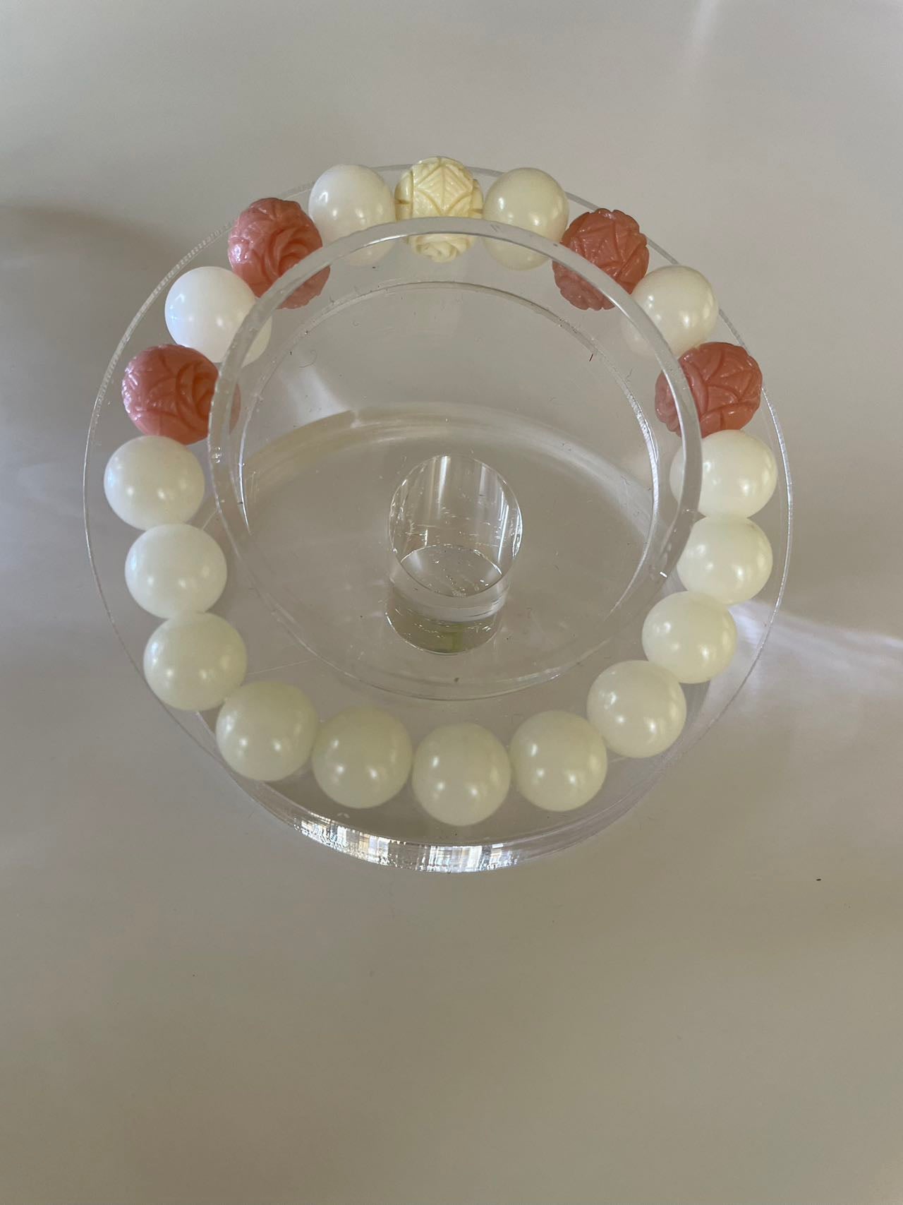 Lucky White Bodhi Seed Bracelet Empower Spiritual Positive Energy Healing Best Gift