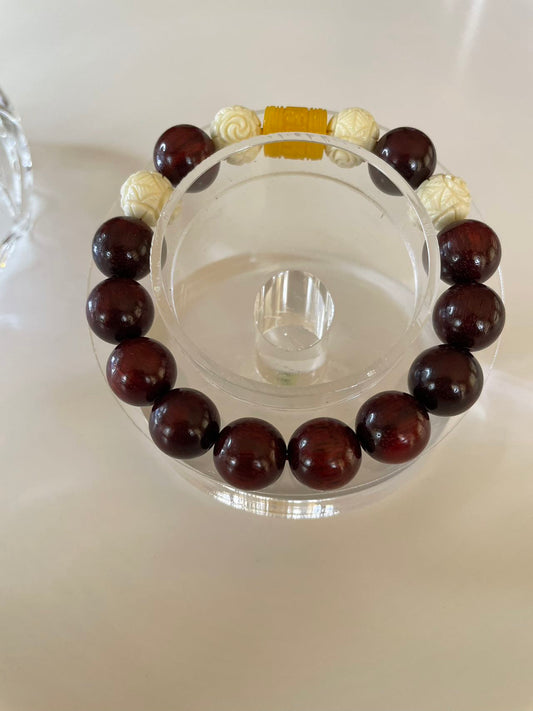 Lucky Red Sandalwood bracelet Empower Spiritual Positive Energy Healing Best Gift Ever.